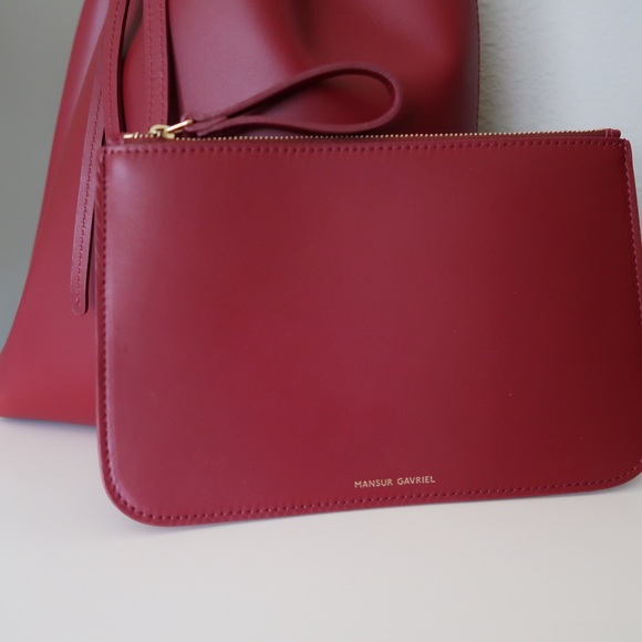 Mansur Gavriel Rococo Calf Bucket Bag - Picture 2 of 8
